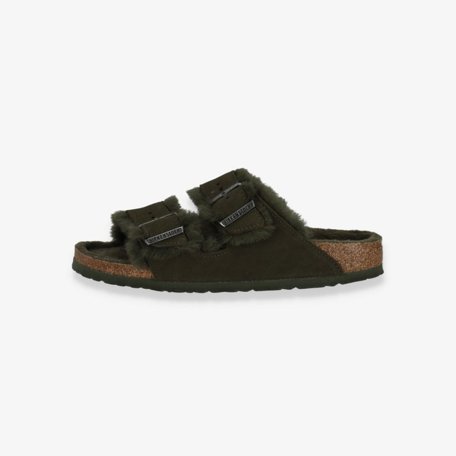 Footwear Birkenstock | Arizona Shearling Suede Leather