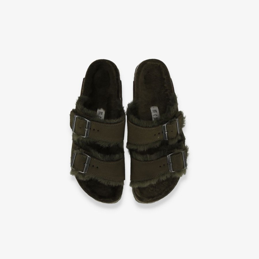 Footwear Birkenstock | Arizona Shearling Suede Leather