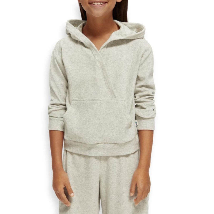 Apparel Scotch & Soda | Relaxed Fit Wrapped Towelling Hoodie Girls