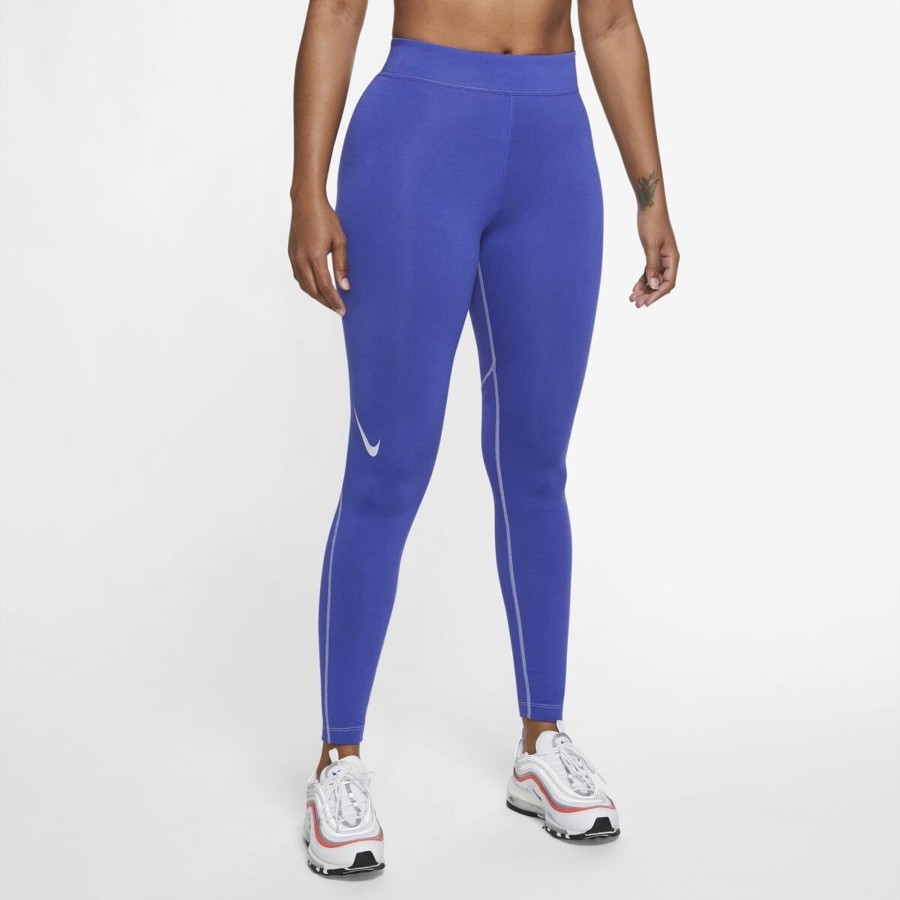 Apparel Nike | Nike Sportswear Swoosh Tights Leggings Women By Nike Of (Blue Color) For Only $50.00 - Dd5588-430