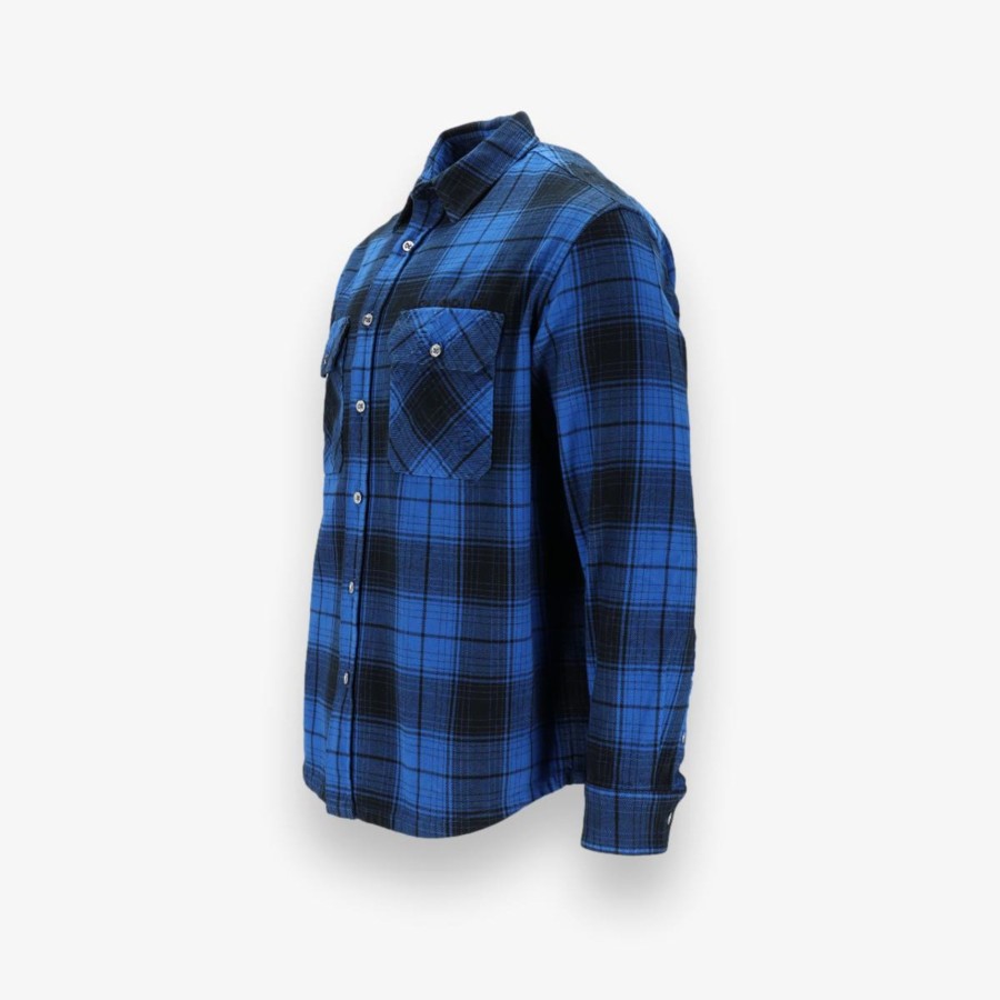 Apparel Purple | Overdyed Flannel Long Sleeve Shirt