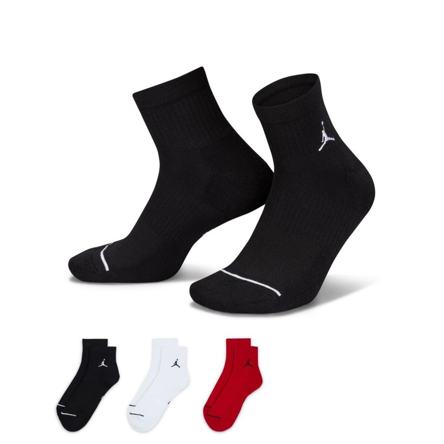 Accessories Jordan | Everyday Ankle Crew 3 Pack Socks