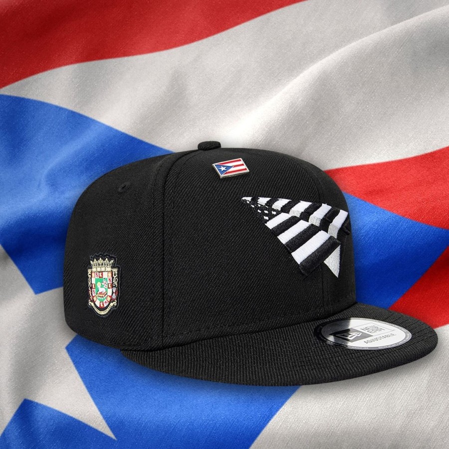 Accessories Paper Planes | Men Paper Planes Puerto Rico Crown Snapback By Paper Planes Of (Black Color) For Only $60.00 - 150026-Blk