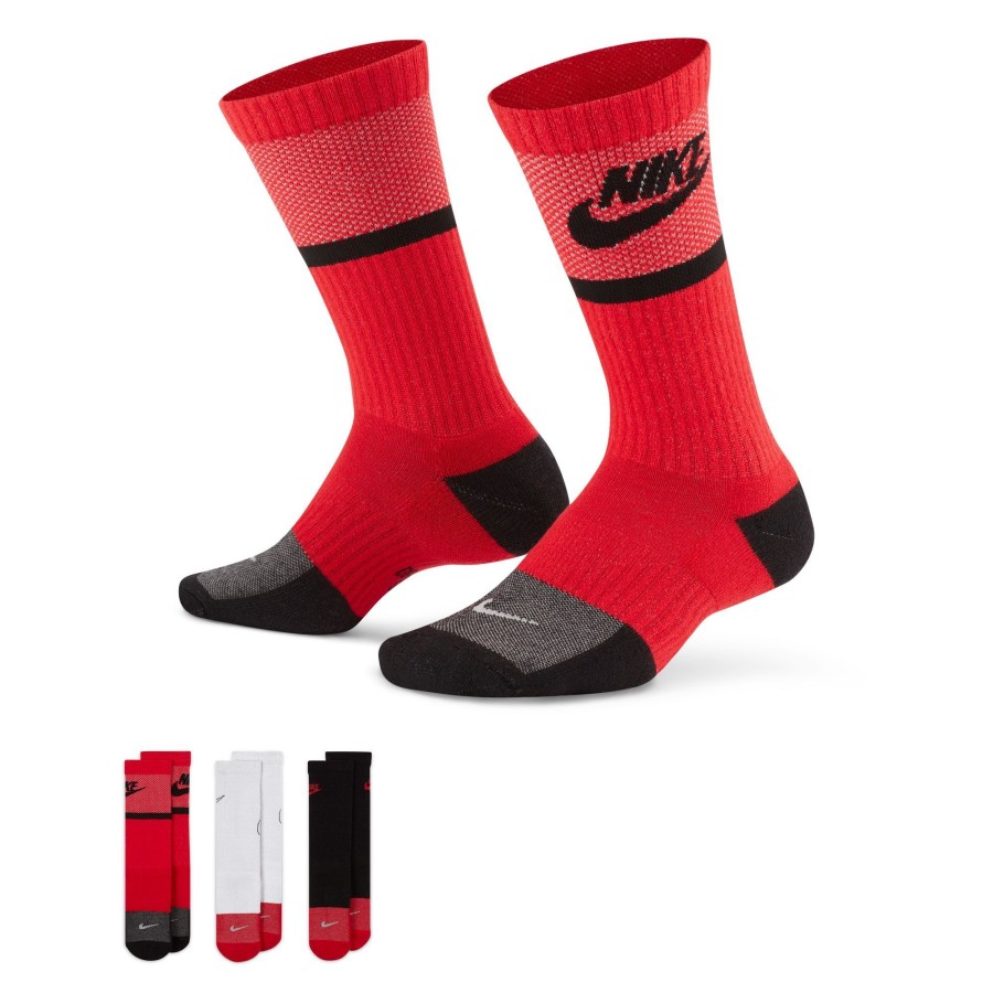 Accessories Nike | Nike Everyday Crew Socks 3 Pack Da2401-904 By Nike Of (Multicolor Color) For Only $16.00 - Da2401-904