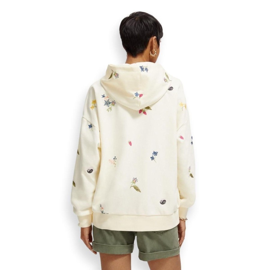 Apparel Scotch & Soda | Embrodered Oversized Hoodie Women