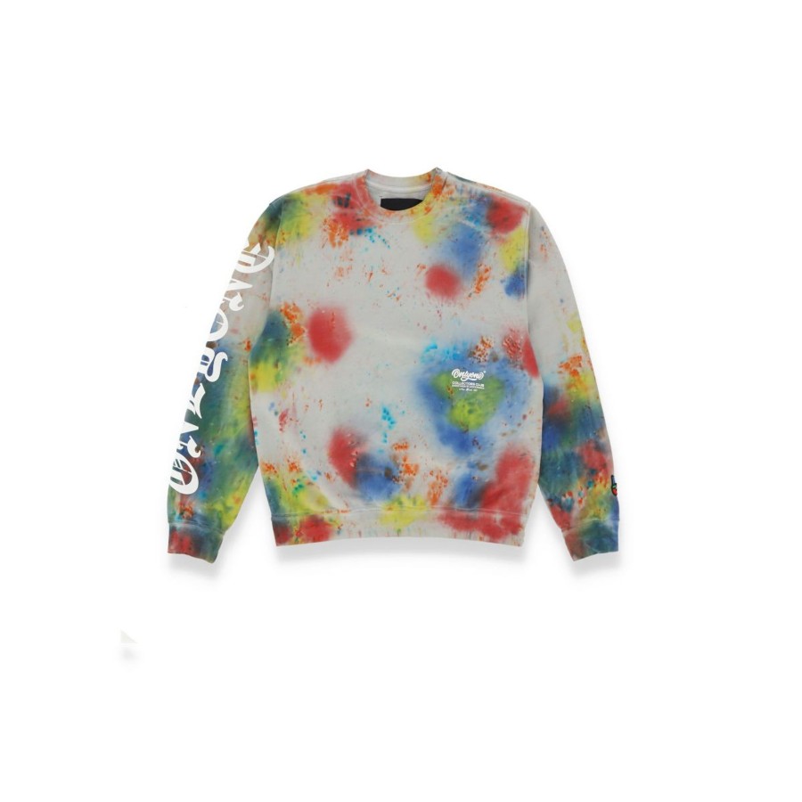 Apparel Onlyone | Multi Color Tie Dye Crewneck