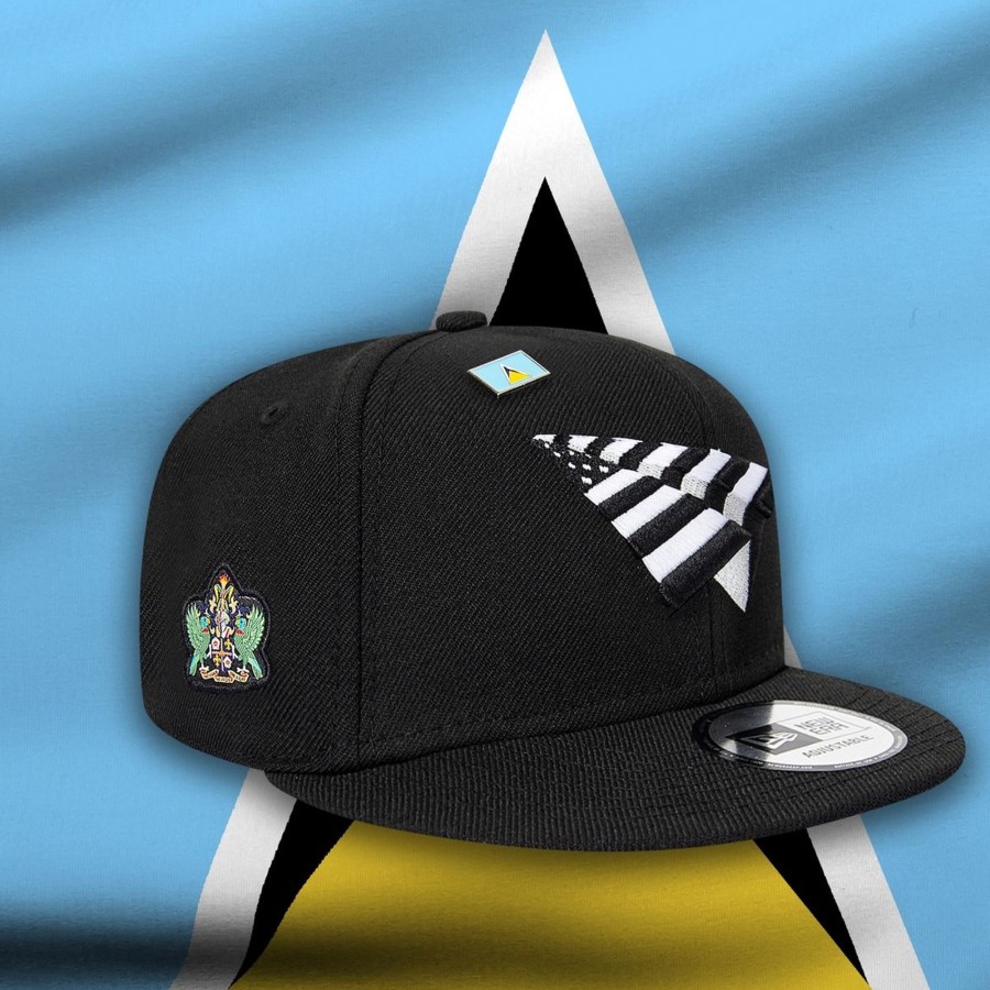 Accessories Paper Planes | Men Paper Planes St. Lucia Crown Snapback By Paper Planes Of (Black Color) For Only $60.00 - 150028-Blk