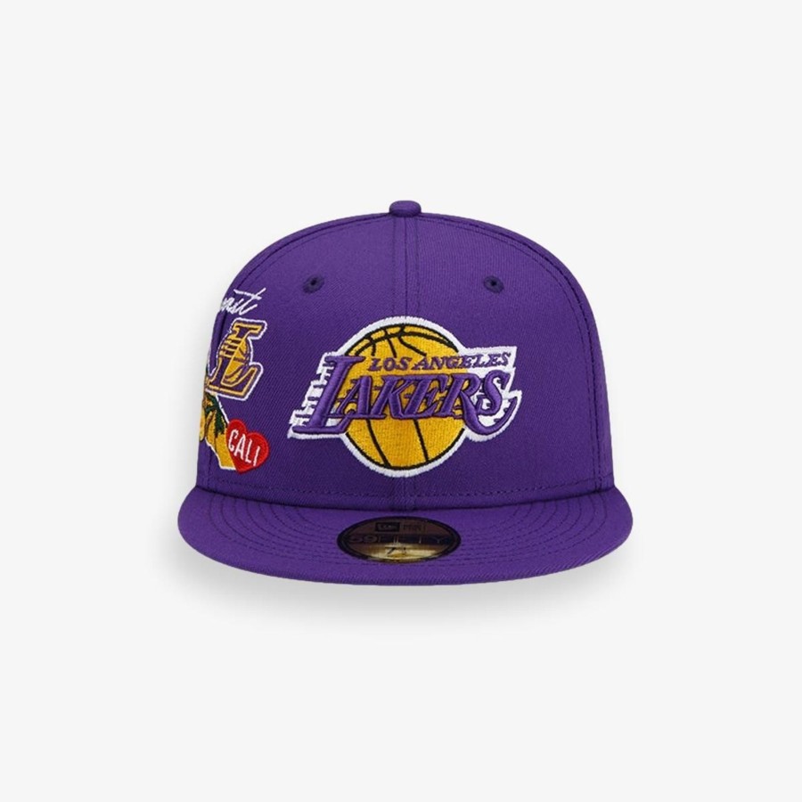 Accessories New Era | 59Fifty Los Angeles Lakers Patch Cluster Fitted Hat