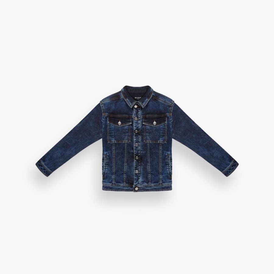 Apparel Balmin | Denim Jacket With Logo Kids