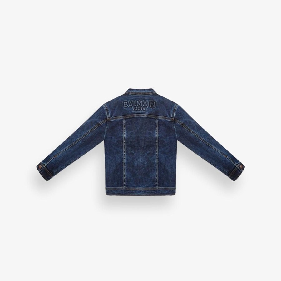 Apparel Balmin | Denim Jacket With Logo Kids