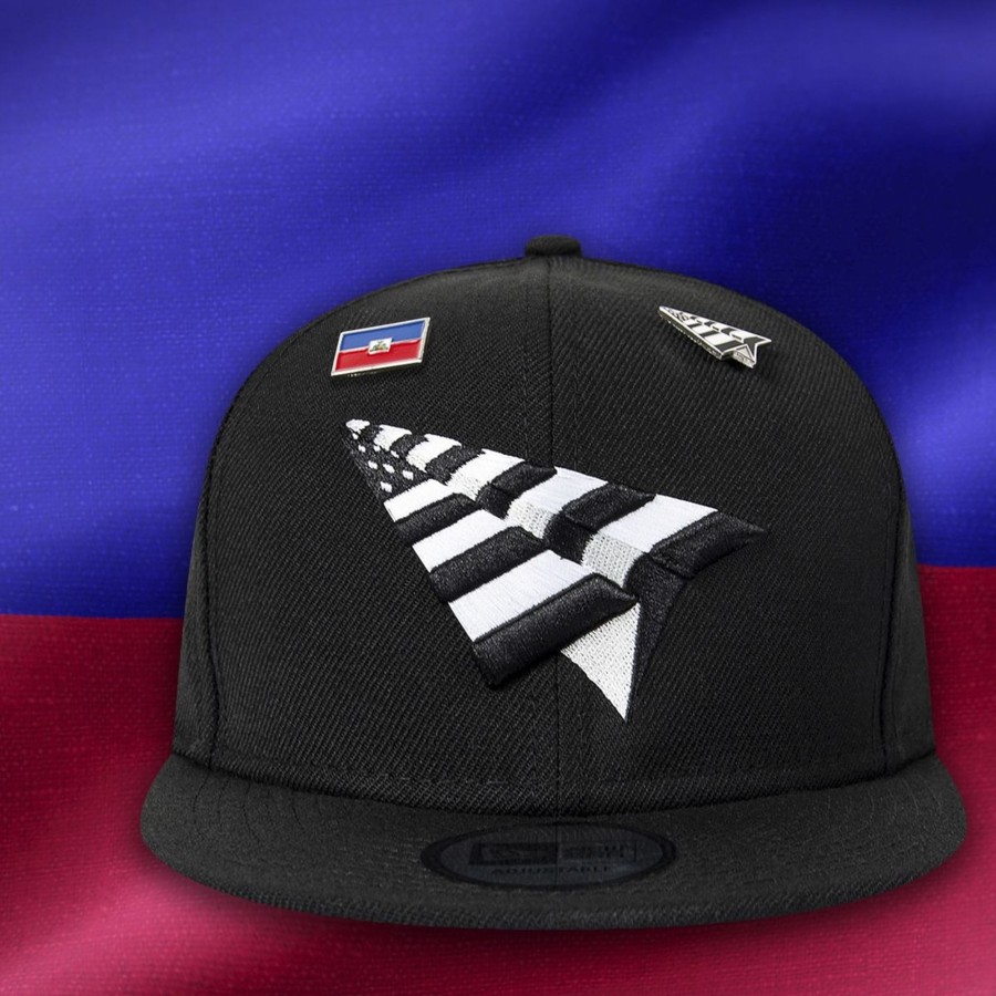 Accessories Paper Planes | Men Paper Planes Haiti Crown Snapback By Paper Planes Of (Black Color) For Only $60.00 - 150024-Blk