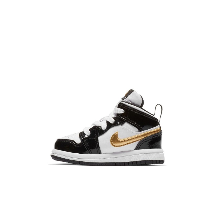 Footwear Jordan | Air Jordan 1 Mid Patent Se 'Black Gold' Td