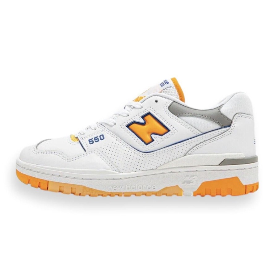 Footwear New Balance | New Balance 550 White Vibrant Orange Men