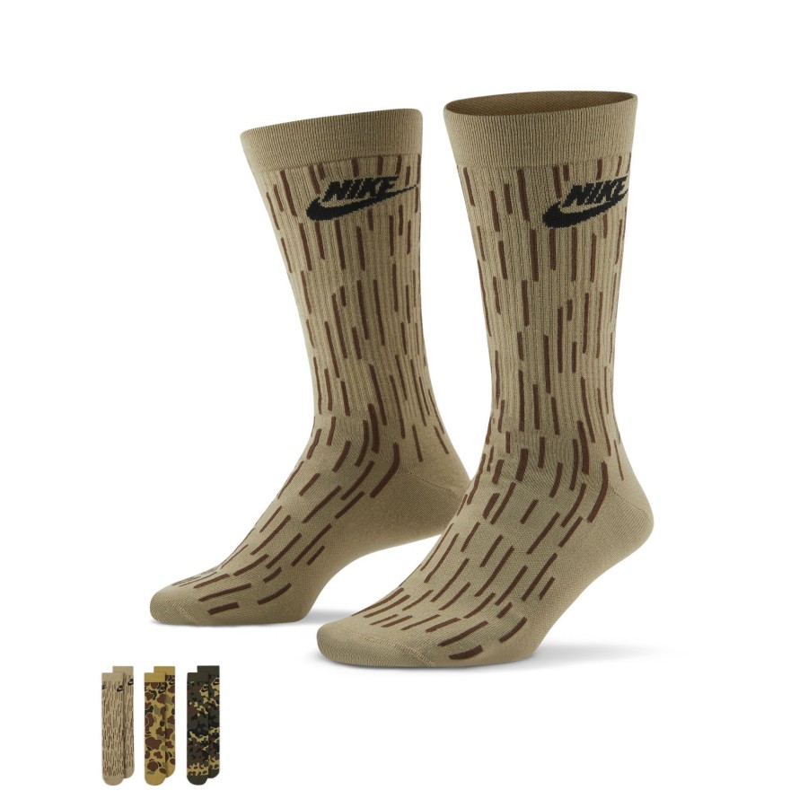 Accessories Nike | Nike Everyday Essential Crew Socks 3 Pairs By Nike Of (Multicolor Color) For Only $20.00 - Dh3414-903