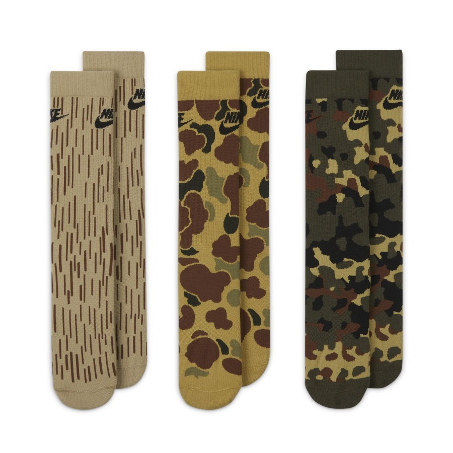 Accessories Nike | Nike Everyday Essential Crew Socks 3 Pairs By Nike Of (Multicolor Color) For Only $20.00 - Dh3414-903