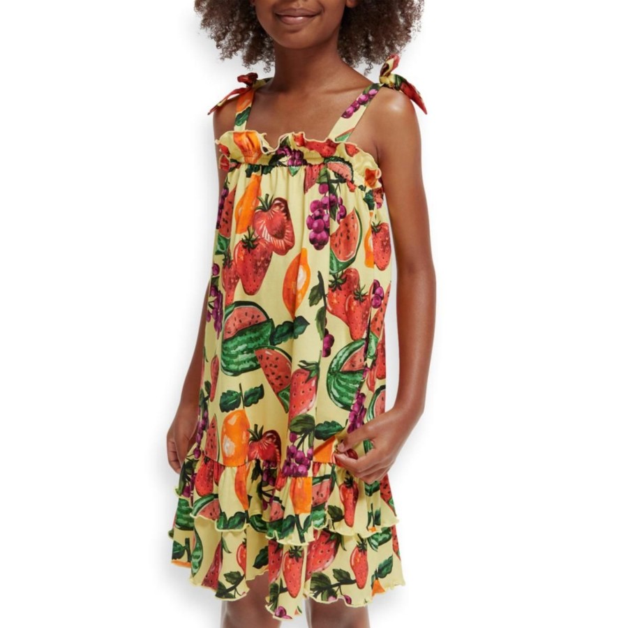 Apparel Scotch & Soda | Printed Mini Dress Girls