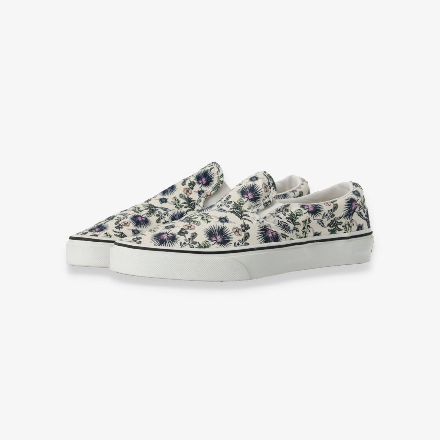 Footwear Vans | Vans Classic Slip On 'Paradise Floral' White Mens