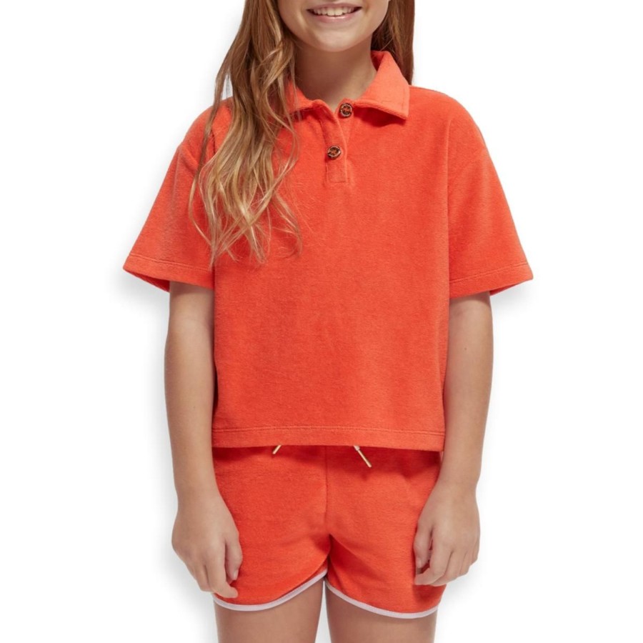 Apparel Scotch & Soda | Towelling Polo Shirt Girls