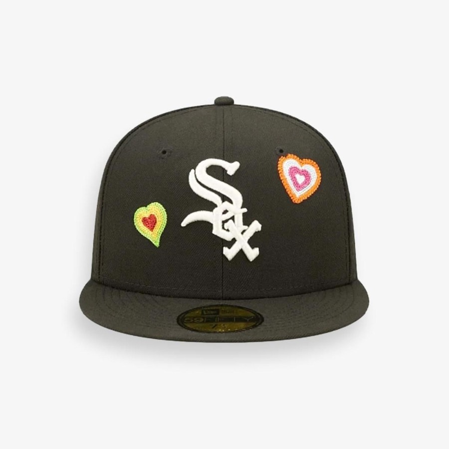 Accessories New Era | 59Fifty Mlb Chicago White Sox Chainstitch Heart Fitted Hat