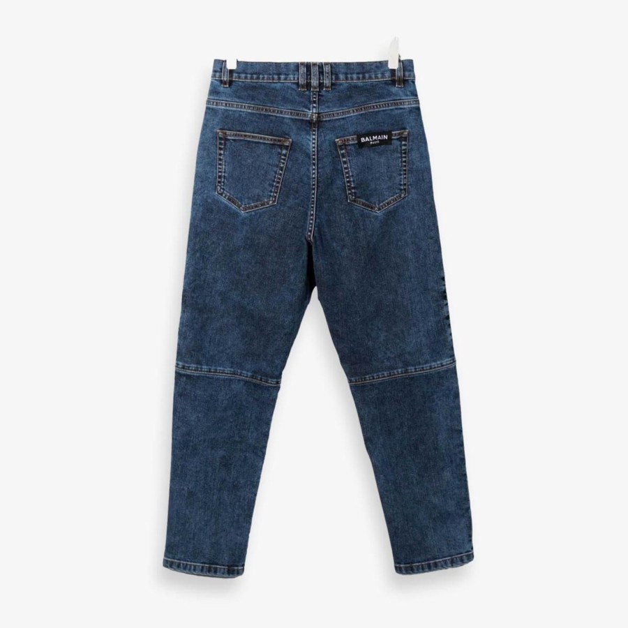 Apparel Balmin | Seamed Panel Biker Jeans Boys