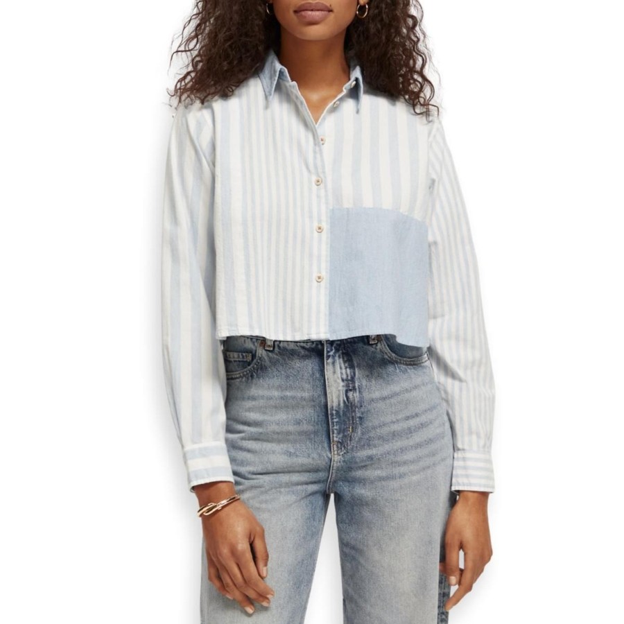 Apparel Scotch & Soda | Cropped Boxy Fit Shirt Women