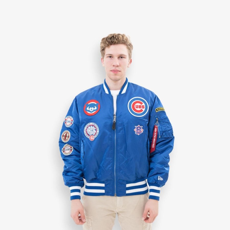 Apparel New Era | New Era X Alpha Industries Chicago Cubs Bomber Jacket