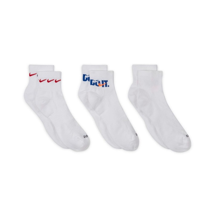 Accessories Nike | Nike Everyday Plus Cushioned Training Ankle Socks 3 Pack By Nike Of (Multicol Color) For Only $20.00 - Dh3827-902