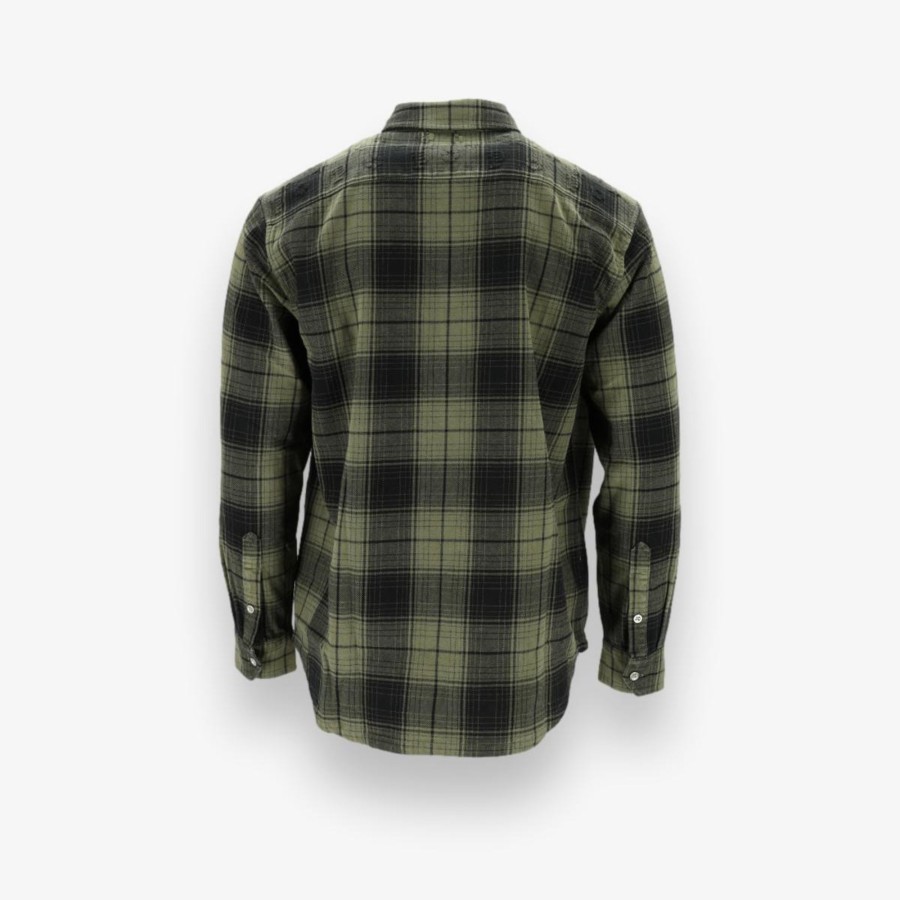 Apparel Purple | Overdyed Flannel Long Sleeve Shirt