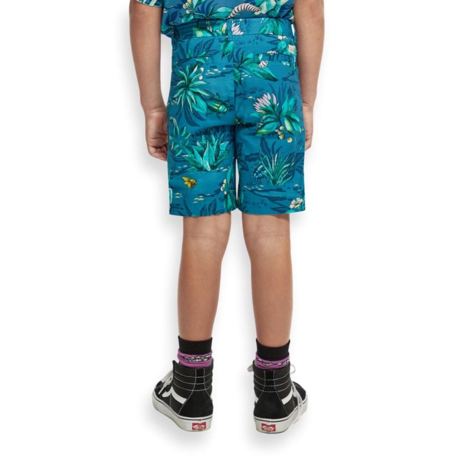 Apparel Scotch & Soda | Mid Length Printed Chino Shorts Boys