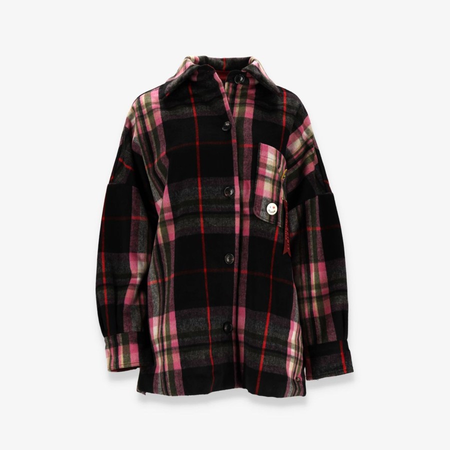 Apparel Scotch & Soda | Padded Wool-Blend Check Shirt Jacket