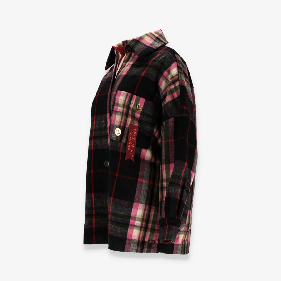 Apparel Scotch & Soda | Padded Wool-Blend Check Shirt Jacket