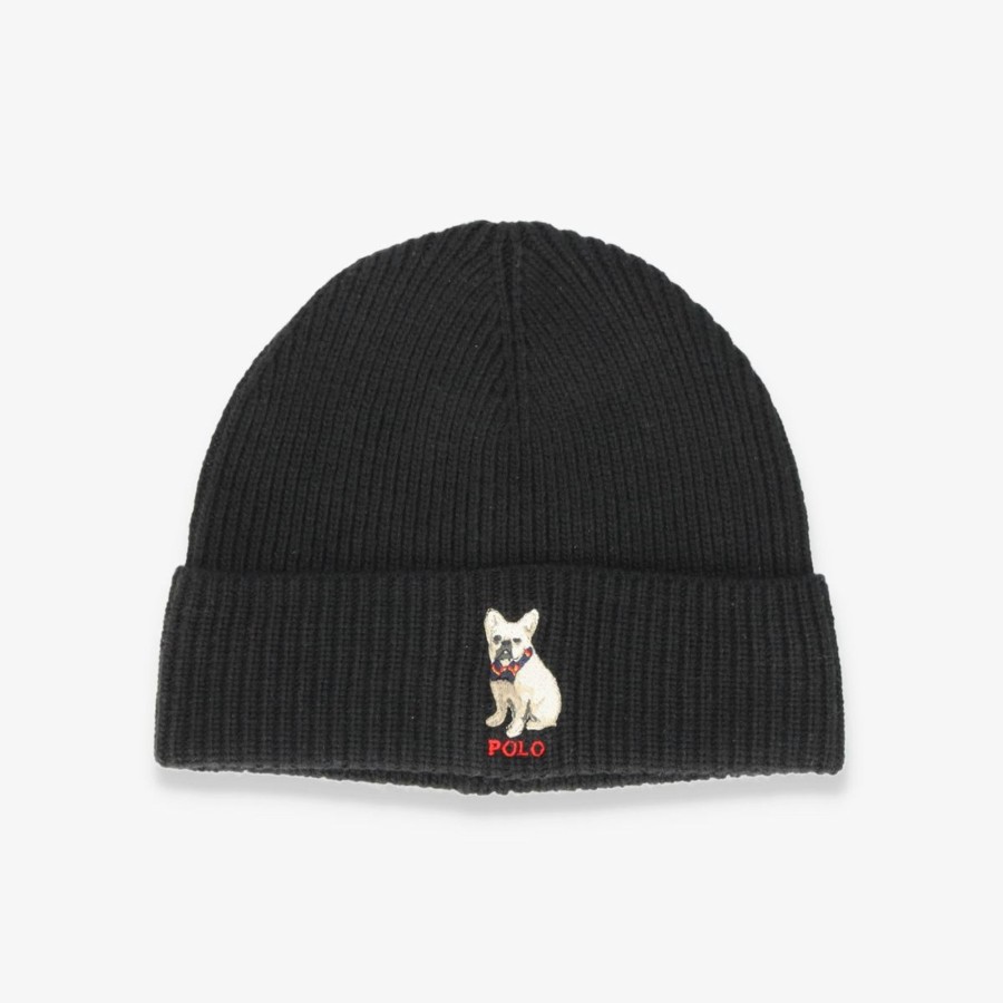 Accessories Echo | Embroidered Frenchie Beanie