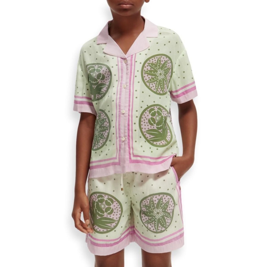 Apparel Scotch & Soda | Printed Camp Shirt Girls