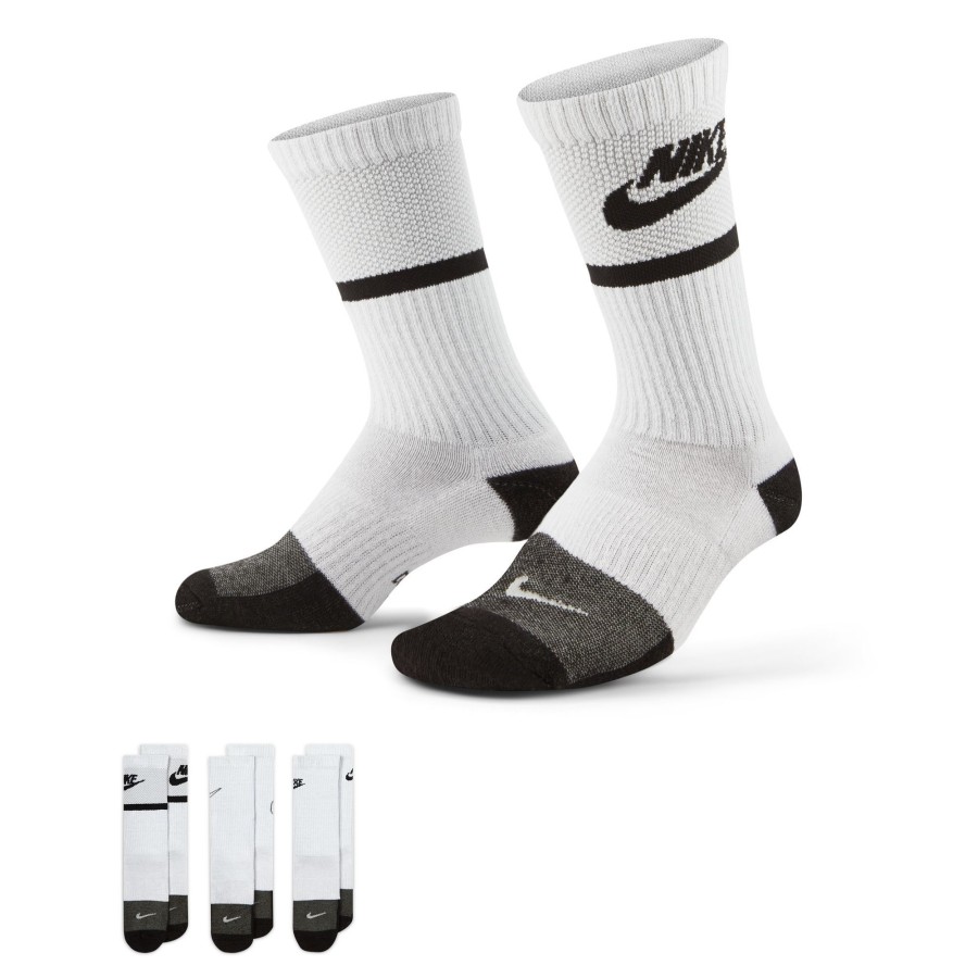 Accessories Nike | Nike Everyday Crew Socks 3 Pack Da2401-905 By Nike Of (Multicolor Color) For Only $16.00 - Da2401-905