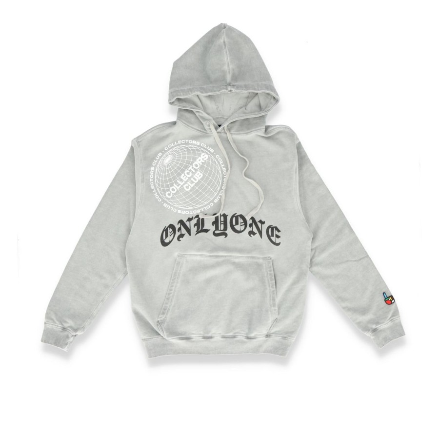 Apparel Onlyone | Collectors Club Globe Washed Pullover Hoodie