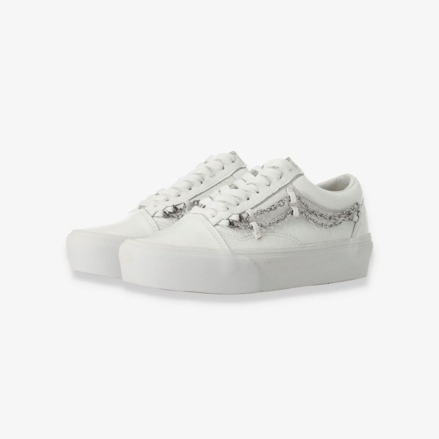 Footwear Vans | Old Skool Platform 'Chain - True White'