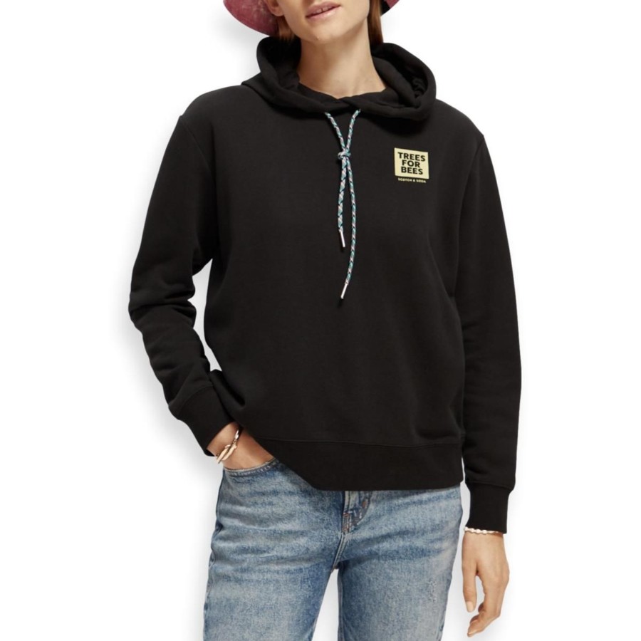 Apparel Scotch & Soda | Relaxed Fit Graphic Hoodie Women