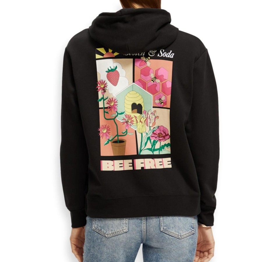 Apparel Scotch & Soda | Relaxed Fit Graphic Hoodie Women