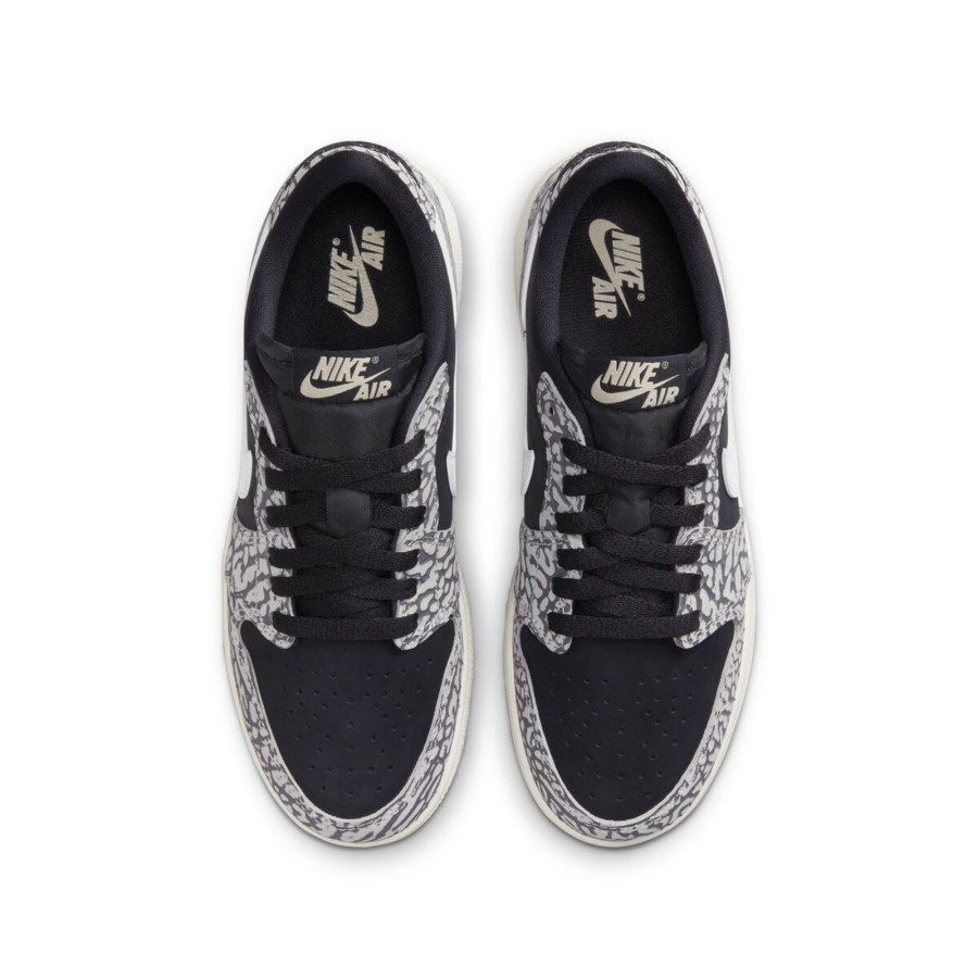 Footwear Jordan | Air Jordan 1 Retro Low Black Cement Gs