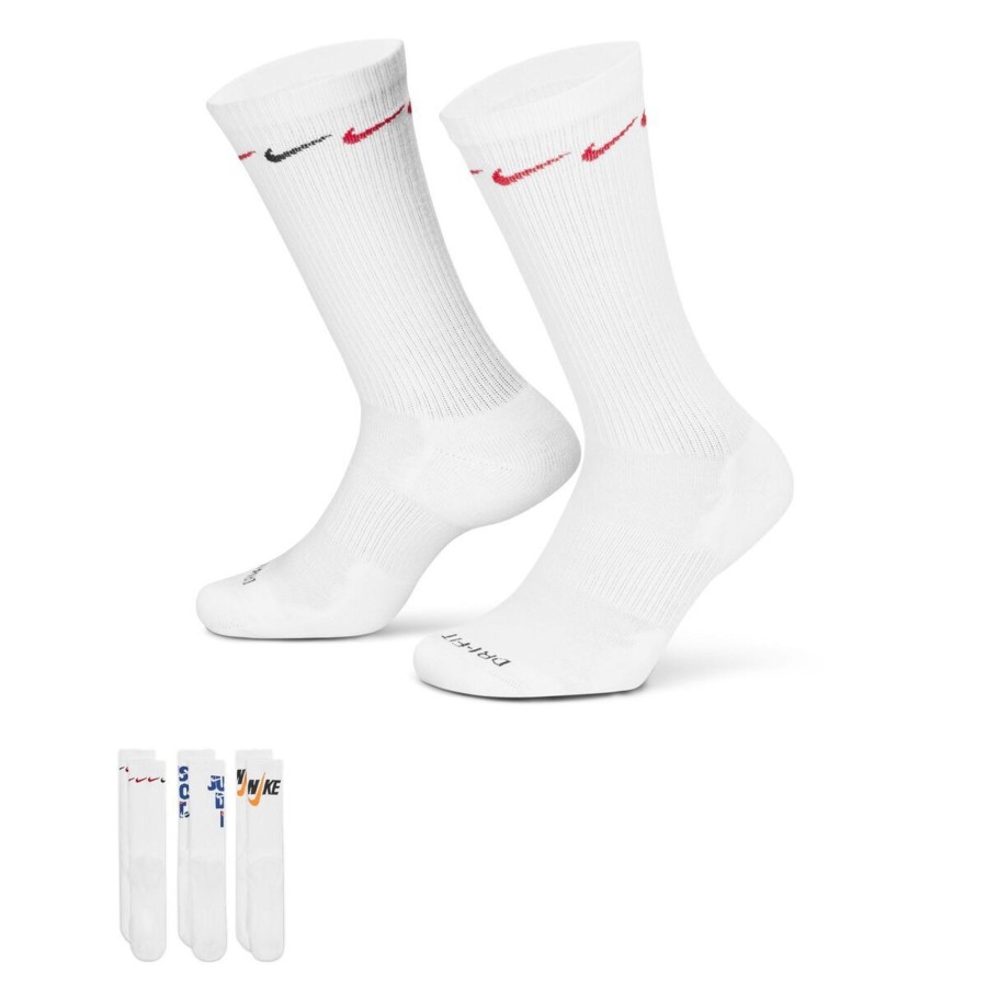 Accessories Nike | Nike Everyday Plus Cushioned Crew Socks (3 Pairs) By Nike Of (Multicolor Color) For Only $20.00 - Dh3822-902