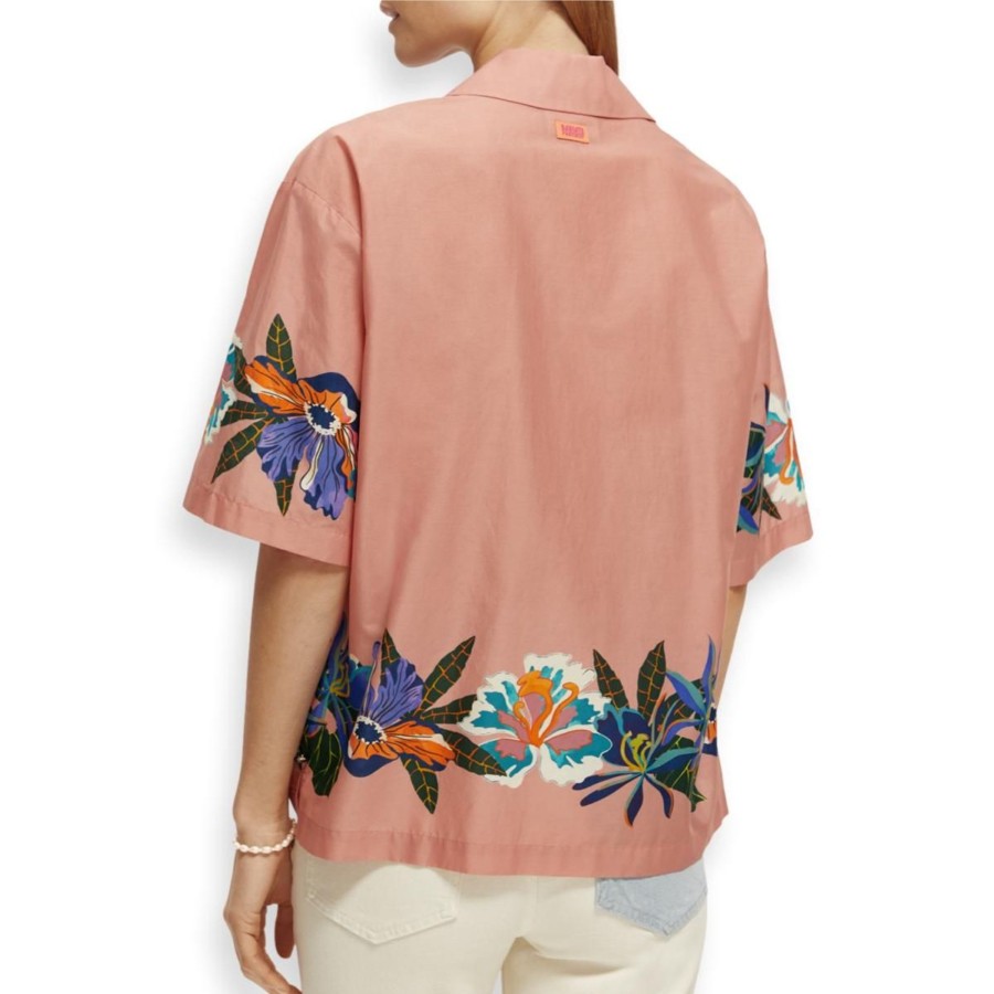 Apparel Scotch & Soda | Printed Organic Cotton Camp Shirt Women