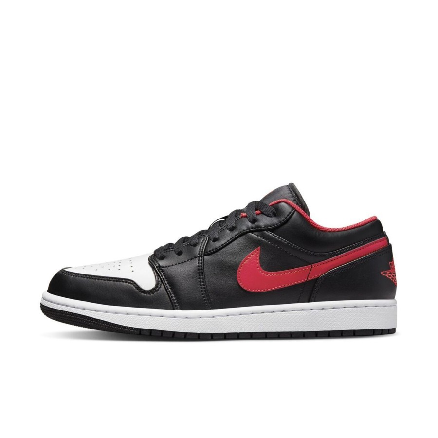 Footwear Jordan | Nike Jordan 1 Low White Toe Black Fire Red Men