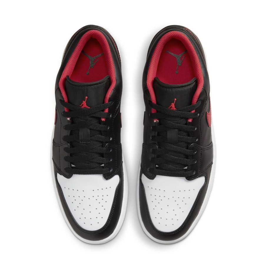 Footwear Jordan | Nike Jordan 1 Low White Toe Black Fire Red Men