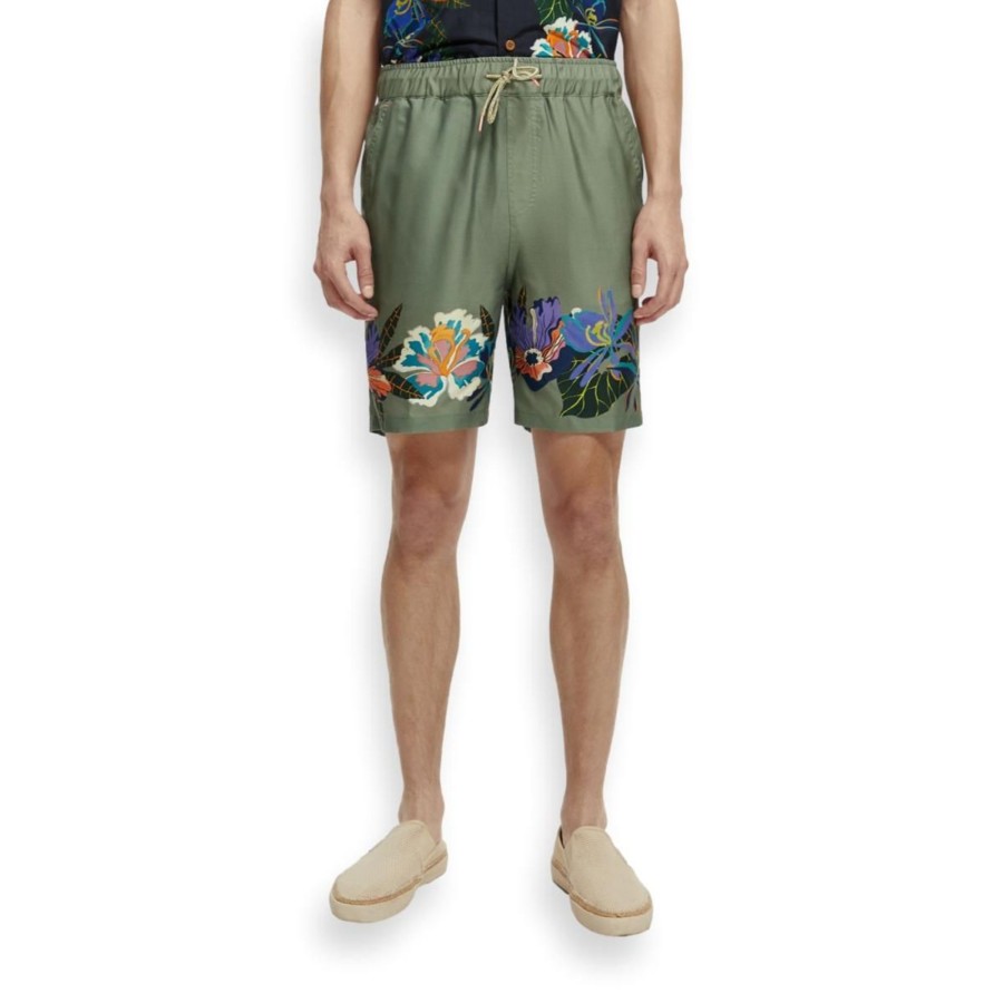 Apparel Scotch & Soda | Elasticated Printed Shorts Men