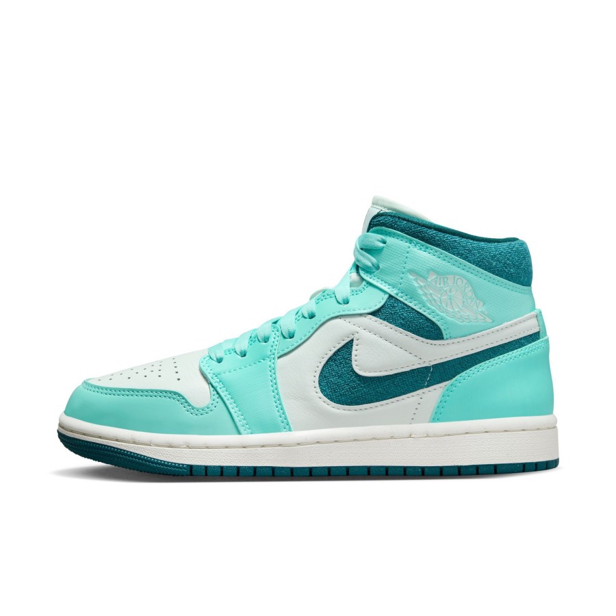 Footwear Jordan | Air Jordan 1 Mid Bleached Turquoise Womens