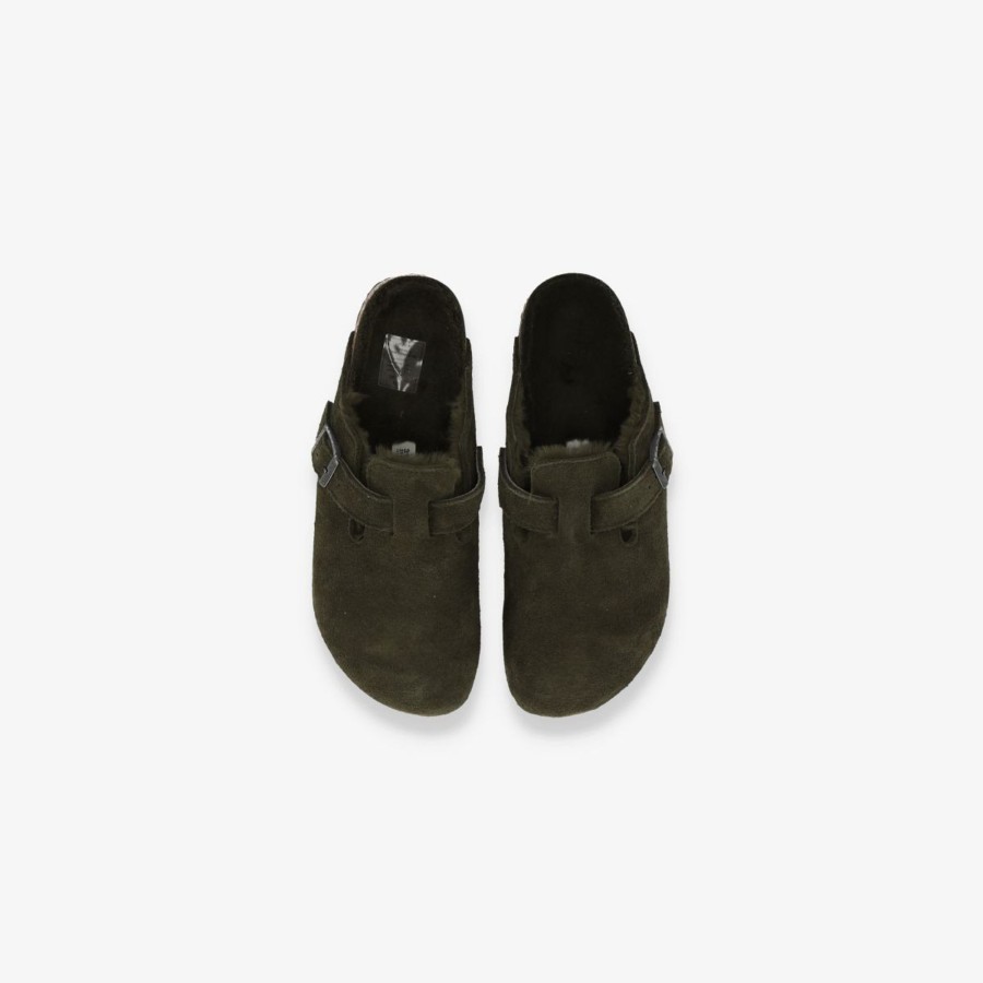 Footwear Birkenstock | Boston Shearling Suede Leather