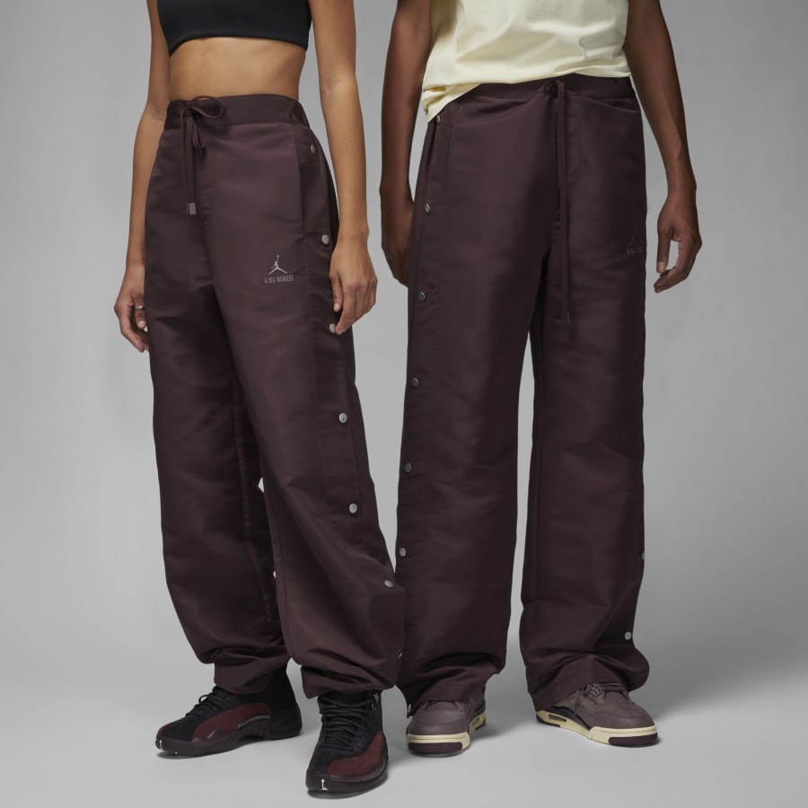 Apparel Jordan | Air Jordan X A Ma Maniere Snap Track Pants Mahogany Men'S Dv7458-263