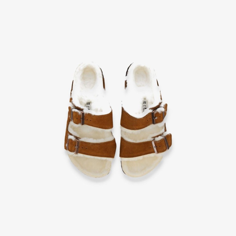 Footwear Birkenstock | Arizona Shearling Suede Leather