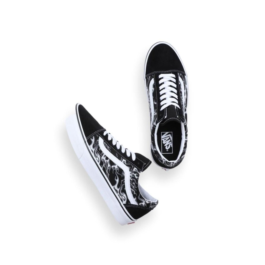 Footwear Vans | Old Skool Flames Black Mens