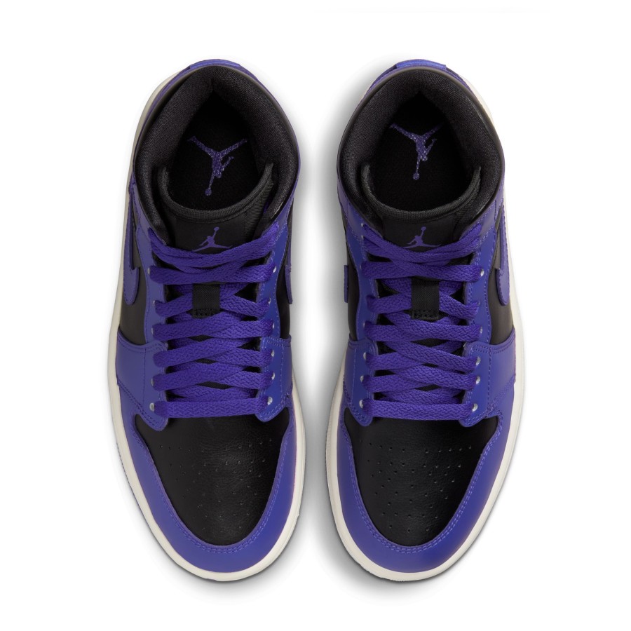 Footwear Jordan | Air Jordan 1 Mid Purple Black Women